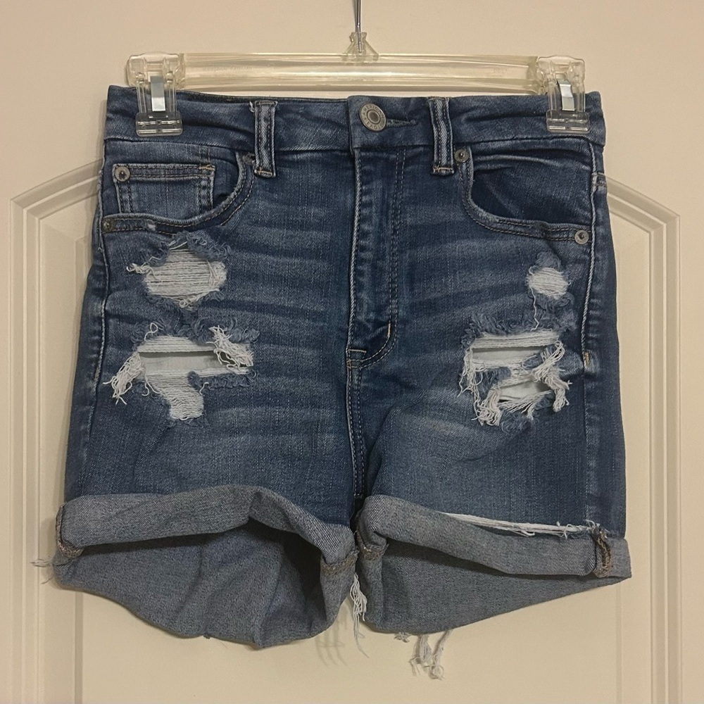 Distressed Jean shorts size 0